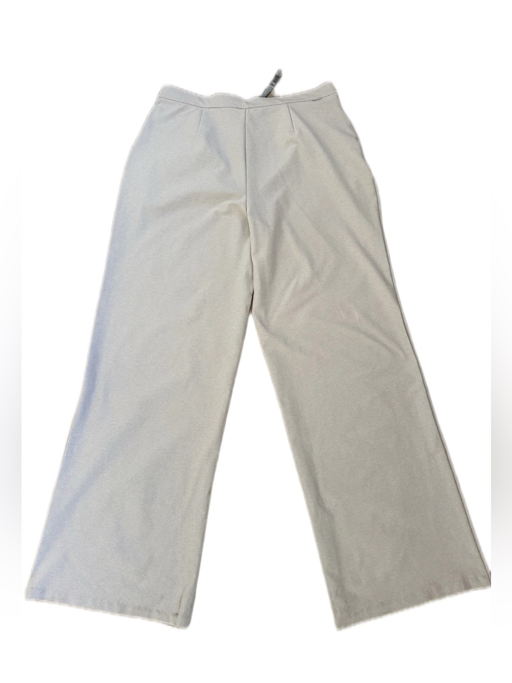 Vuori Elevation Trouser Women’s Large Ecru Heather Wide Leg Pants 32” Inseam - Picture 5 of 12